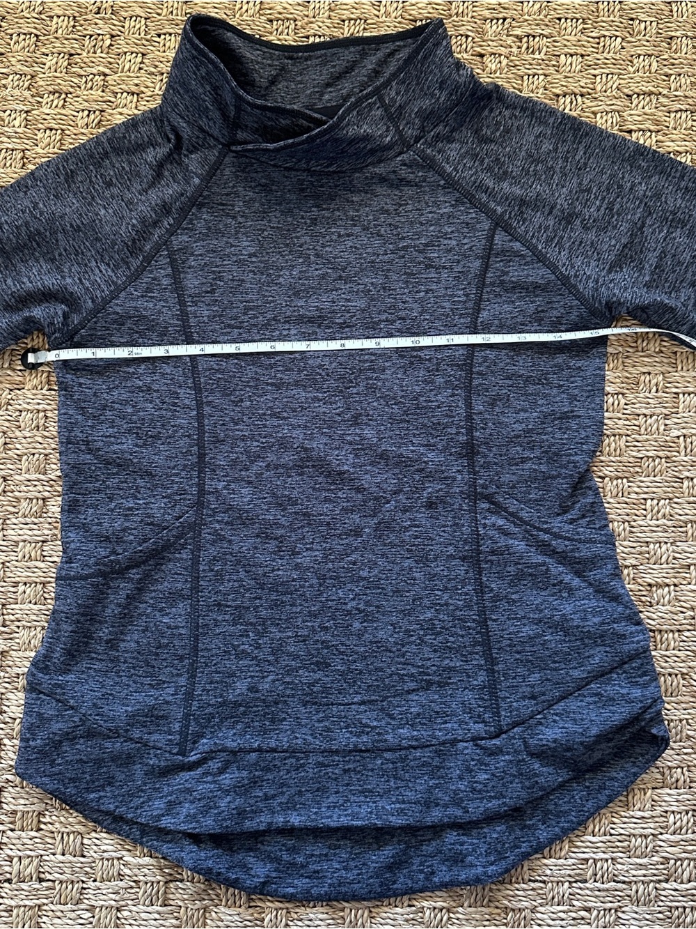 90 Degree by Reflex Sweatshirt Girls Large Size 12 Black Gray Cowl Neck - Picture 5 of 8